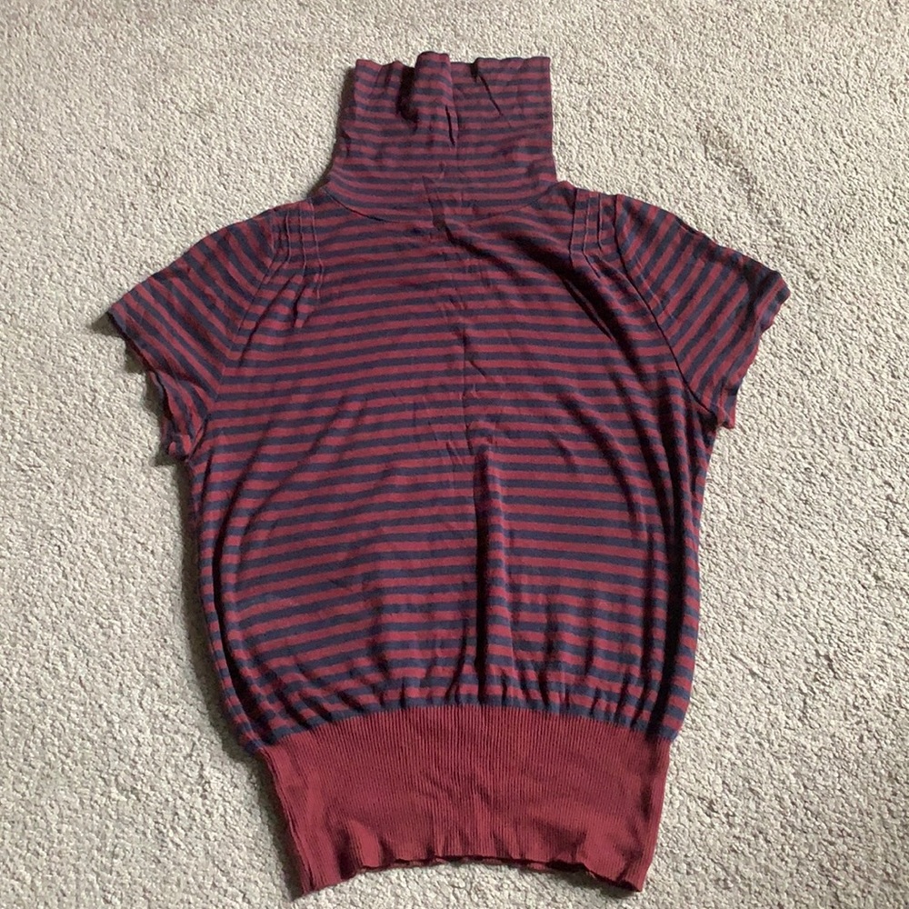 Anthropologie Pilcro Short Sleeve Turtle Neck Tee